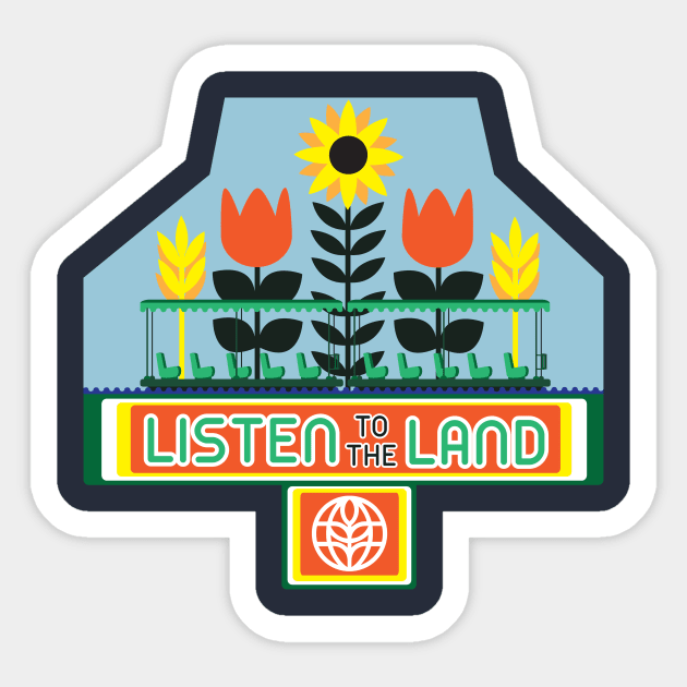 Listen to the Land Sticker by Lunamis